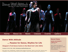 Tablet Screenshot of dancewithattitude.net